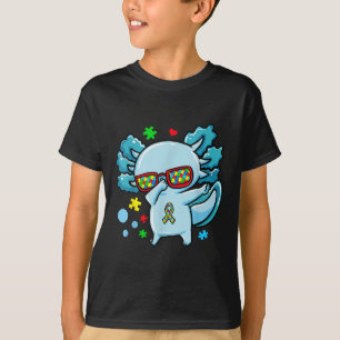 Camiseta Fita De Quebra-cabeça De Consciência Autismo Com A