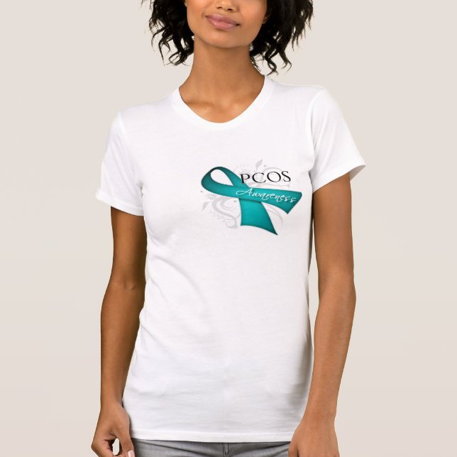 Camiseta Fita de rolo - consciência de PCOS (Frente)