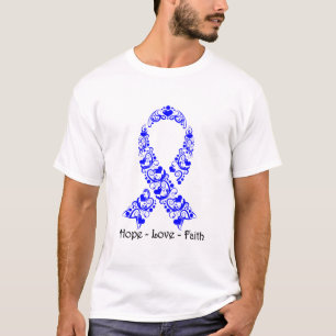 Camiseta Fita de Sensibilização Azul Esperança