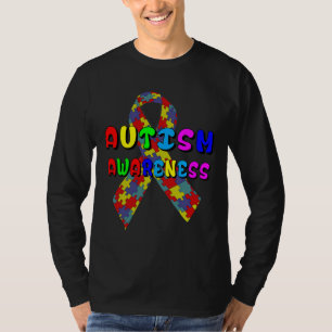 Camiseta Fita de Sensibilização do Autismo Mundial