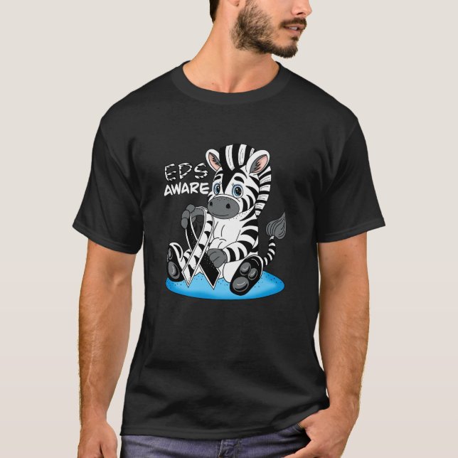 Camiseta Fita de Sensibilização para a Educação em Zebra (Frente)