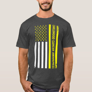 Camiseta Fita De Sensibilização Para O Cancer De Infância N