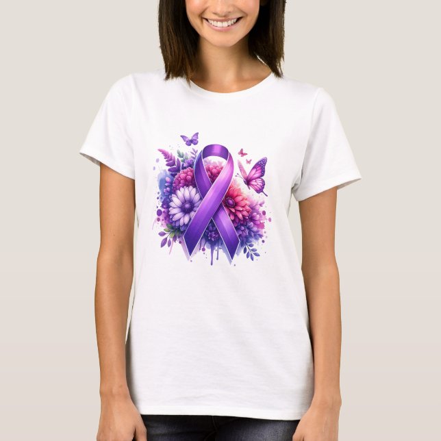Camiseta Fita de Sensibilização por Fibromialgia (Frente)