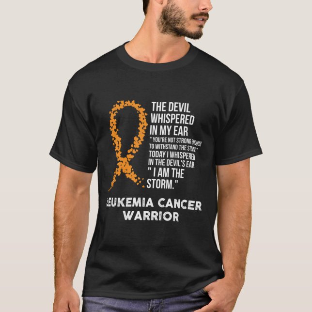 Camiseta Fita de Suporte à Consciência da Leucemia Demal (Frente)
