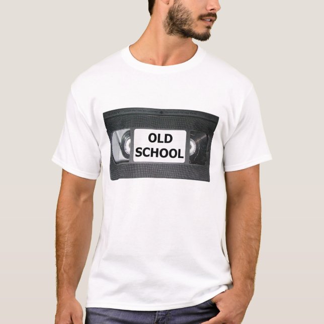 Camiseta Fita de VHS da velha escola (Frente)