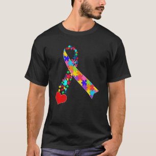 Camiseta Fita do Autismo Conscientização do Autismo Autista