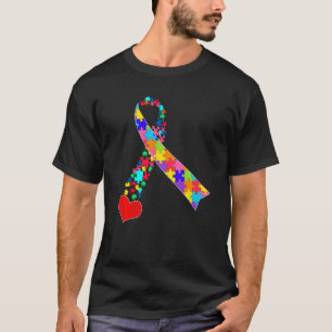 Camiseta Fita do Autismo Conscientização do Autismo Autista