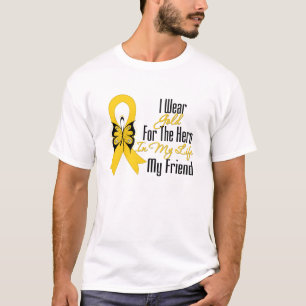 Camiseta Fita do cancer da infância meu herói meu amigo