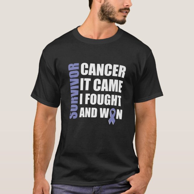 Camiseta Fita do Cancer de Luta do Cancer de Estômago (Frente)