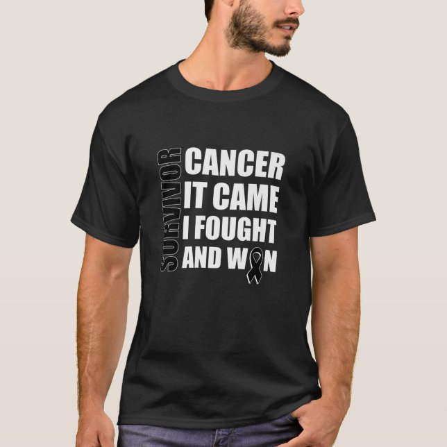 Camiseta Fita do Cancer de Luta do Cancer Melanoma (Frente)