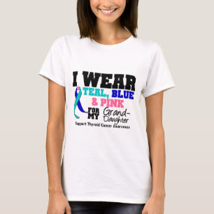 Camiseta Fita do cancer de tiróide para minha neta