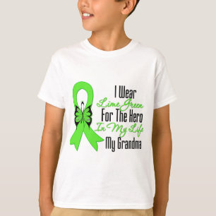 Camiseta Fita do cancer do linfoma meu herói minha avó