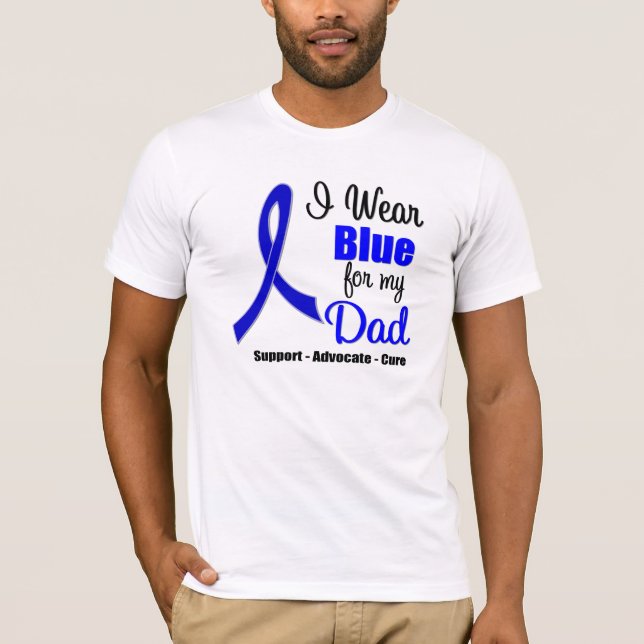 Camiseta Fita do cancro do cólon para meu pai (Frente)