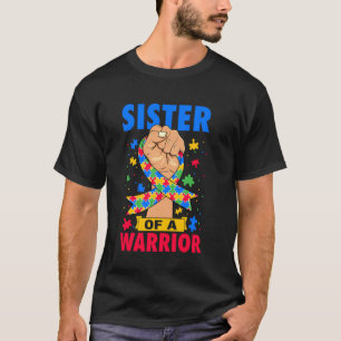 Camiseta Fita do Dia de Conscientização do Autismo Irmã de