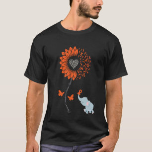 Camiseta Fita do Elefante Borboleta Girassol de Conscientiz