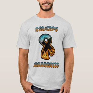 Camiseta Fita do fogo & do gelo da CONSCIÊNCIA de RSD/CRPS