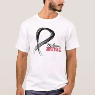 Camiseta Fita do Grunge da consciência da melanoma