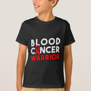 Camiseta Fita do Guerreiro do Cancer Sanguíneo