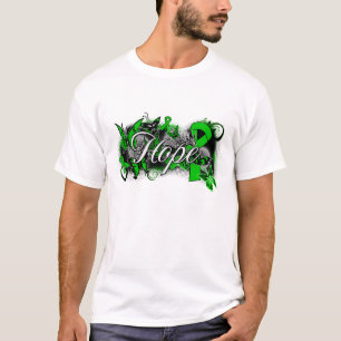 Camiseta Fita do jardim da esperança da doença bipolar
