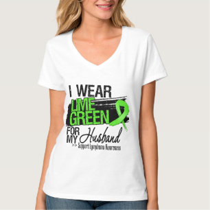 Camiseta Fita do linfoma para meu marido