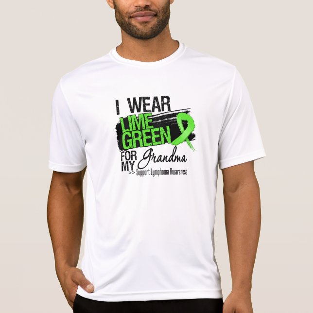 Camiseta Fita do linfoma para minha avó (Frente)