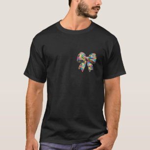 Camiseta Fita do Mês de Consciência do Arco Autismo Coquett