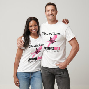 Camiseta Fita do mês de consciência do câncer de mama