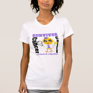 Camiseta Fita do pintinho do sobrevivente da doença de