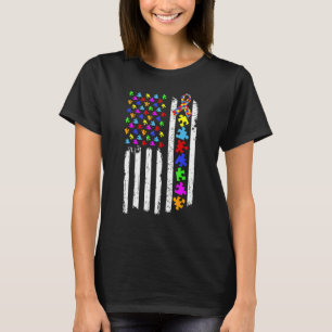 Camiseta Fita do Puzzle de Conscientização do Autismo da Ba