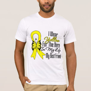 Camiseta Fita do Sarcoma meu herói meu melhor amigo