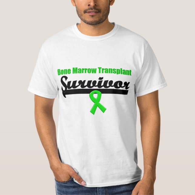 Camiseta Fita do sobrevivente da transplantação da medula (Frente)