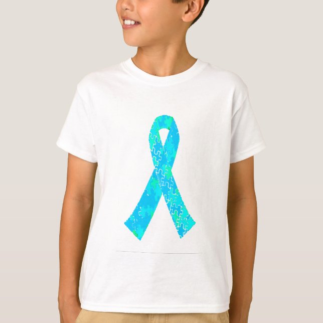 Camiseta Fita do teste padrão do quebra-cabeça de serra de (Frente)