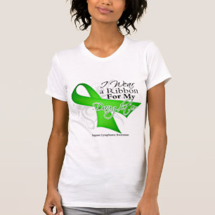 Camiseta Fita do verde limão da filha - linfoma
