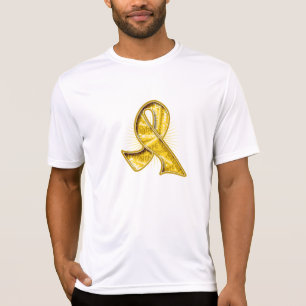 Camiseta Fita do Watermark do slogan do cancer da infância