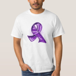 Camiseta Fita do Watermark do slogan do câncer de pâncrea