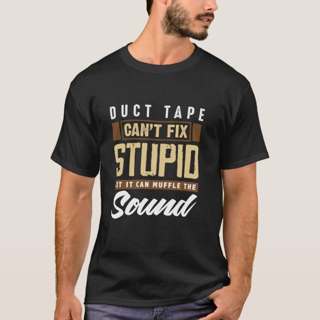 Camiseta Fita Duct pode corrigir engenharia encoberta e eng (Frente)