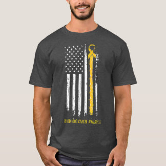 Camiseta fita em uma bandeira, Criança e cancer 3457