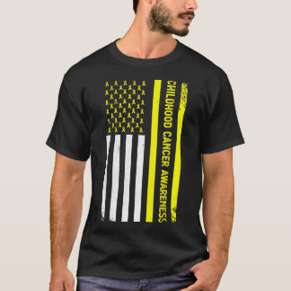 Camiseta fita em uma bandeira, Criança e cancer 3459