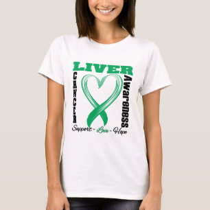 Camiseta Fita escovada consciência do coração do câncer