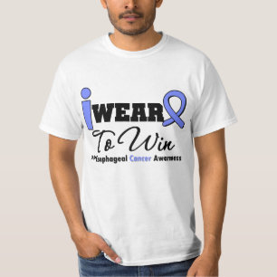 Camiseta Fita esofágica da pervinca do cancer a ganhar