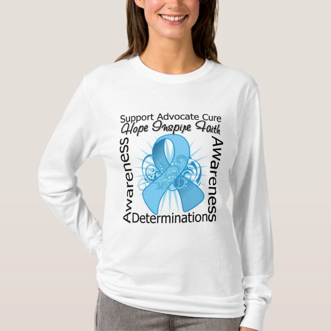 Camiseta Fita espiral das inspirações de Lymphedema (Frente)