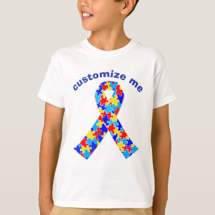 Camiseta Fita feita sob encomenda da consciência do autism