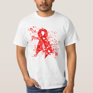 Camiseta Fita floral dos redemoinhos da carcinoma de pilha