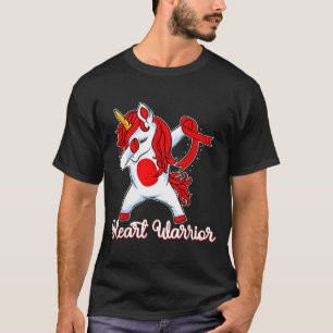 Camiseta Fita Guerreiro do Coração Doença Cardíaca Dabbing 