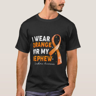 Camiseta Fita I Veste Laranja Para Sensibilização Para A Le