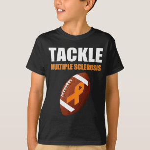 Camiseta Fita Laranja Futebol Conscientização da Esclerose