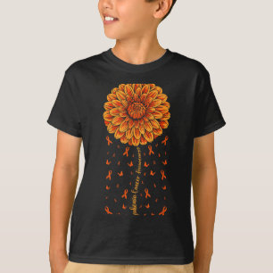 Camiseta Fita laranja lutadoras de leucemia infantil mãe