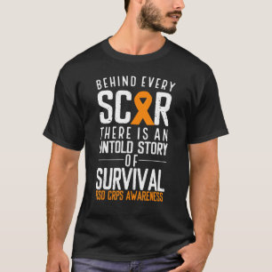 Camiseta Fita Laranja Por Trás De Cada Sobrevivente De Cri