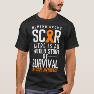 Camiseta Fita Laranja Por Trás De Cada Sobrevivente De Cris