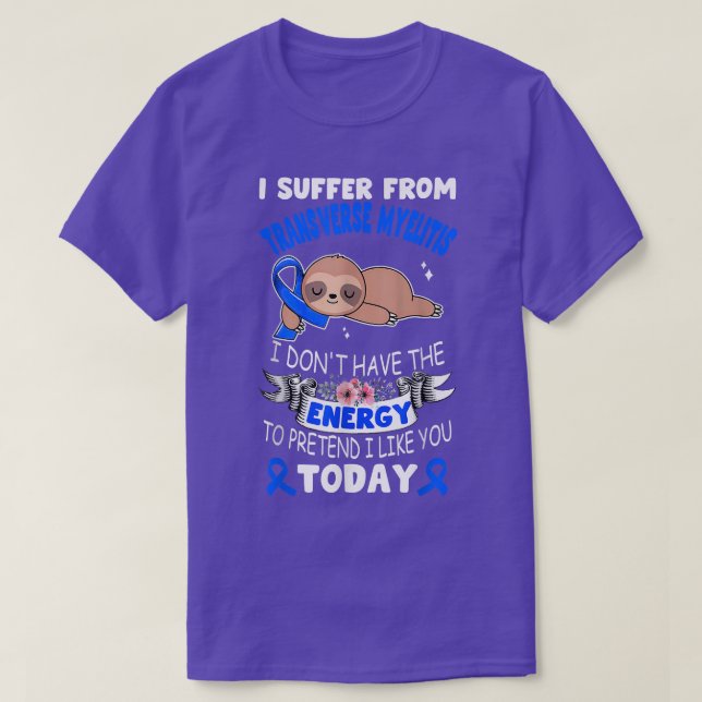 Camiseta Fita Lenta Que Sofro De Mielite Transversa Awa (Frente do Design)